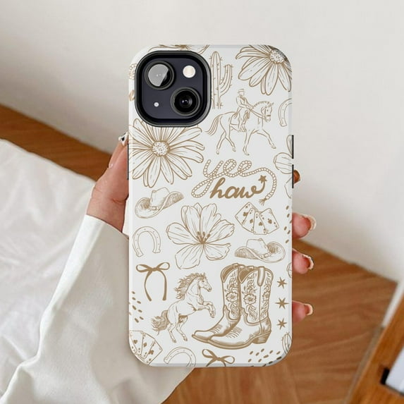 Cowgirl Western Coquette Preppy Wild West Phone Case iPhone 17 11 12 13 14 15 16 Pro Max