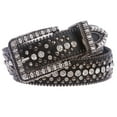 thumbnail image 1 of Cowgirl Western Rhinestone Studs Rectangular Bling Belt, 1 of 4