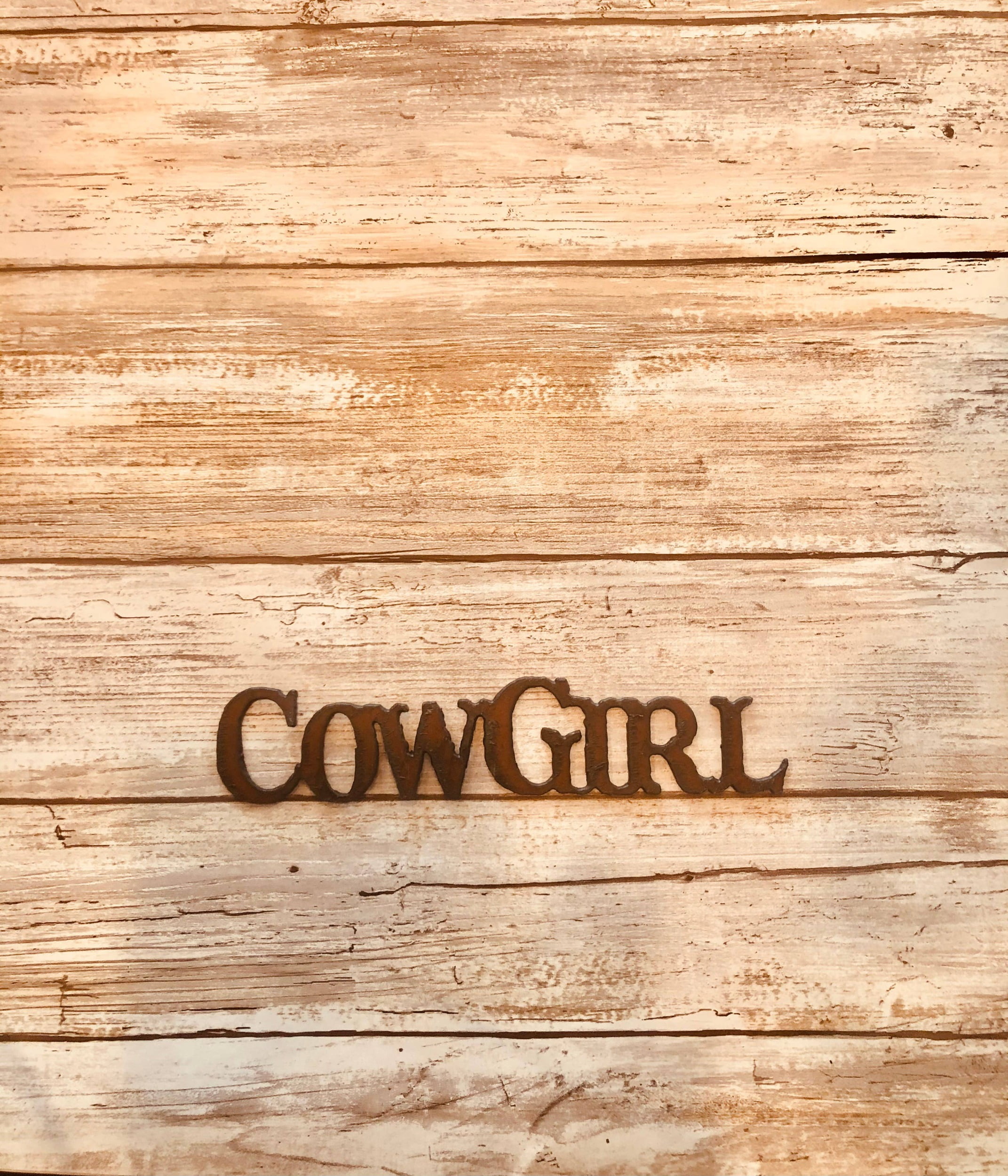 Cowgirl Word Western Rustic Rodeo