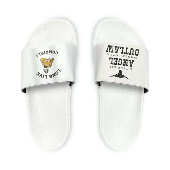 Cowgirl Youth PU Slide Sandals