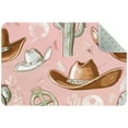 thumbnail image 1 of Cowgirl and Cowboy Wild West Pattern Small Area Rug, Non-Slip Door Mat Indoor Floor Mat, Washable Kitchen Rug Entrance DMat for Bedroom Living Room, 1 of 7