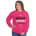 thumbnail image 1 of Cowgirls Dont Cry Pretty Southern Women Crewneck Sweatshirt Brisco Brands L, 1 of 6