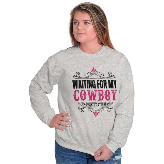 Cowgirls Dont Cry Pretty Southern Women Crewneck Sweatshirt Brisco Brands M