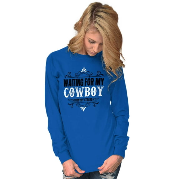 Cowgirls Dont Cry Pretty Southern Women's Long Sleeve T Shirt Brisco Brands X