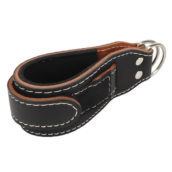 Cowhide Ankle Strap D-Ring Wrist Cuff Comfort Attachment for Gym Cable Machine and Home Exercise Weight Lifting