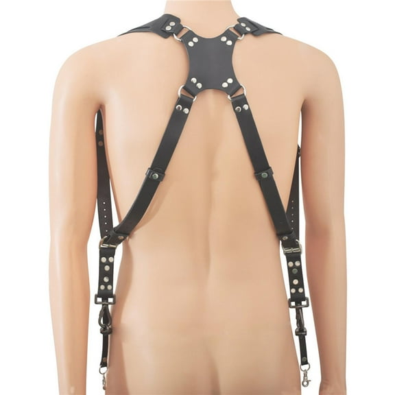 Cowhide Camera Strap Cameras Dual Shoulder Harness Multi Camera Gear Suitable for Shoulder Width: 35-50cm/13.78-20 Inch - black