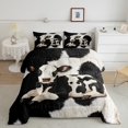 thumbnail image 1 of Cowhide Comforter Set,3D Farm Cow Print Bedding Set,Farmhouse Cow Bedding Comforter Sets For Women Men Adults,Western Countryside Animal Duvet Insert Full, 1 of 5