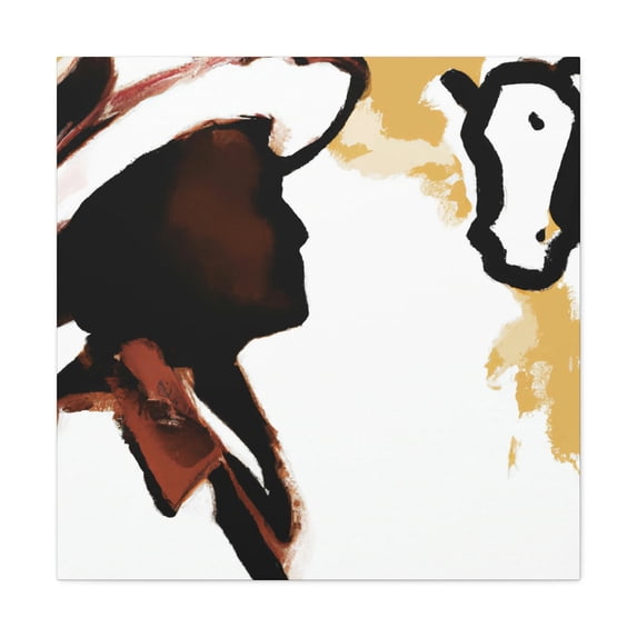 Cowhide Covered Canvas - Canvas