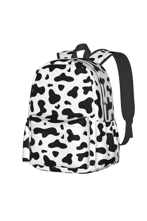 Cowhide Cow Pattern Multipurpose Backpack Lightweight School Work Large Capacity Laptop Packsack Picnic Camping Travel Backpacks