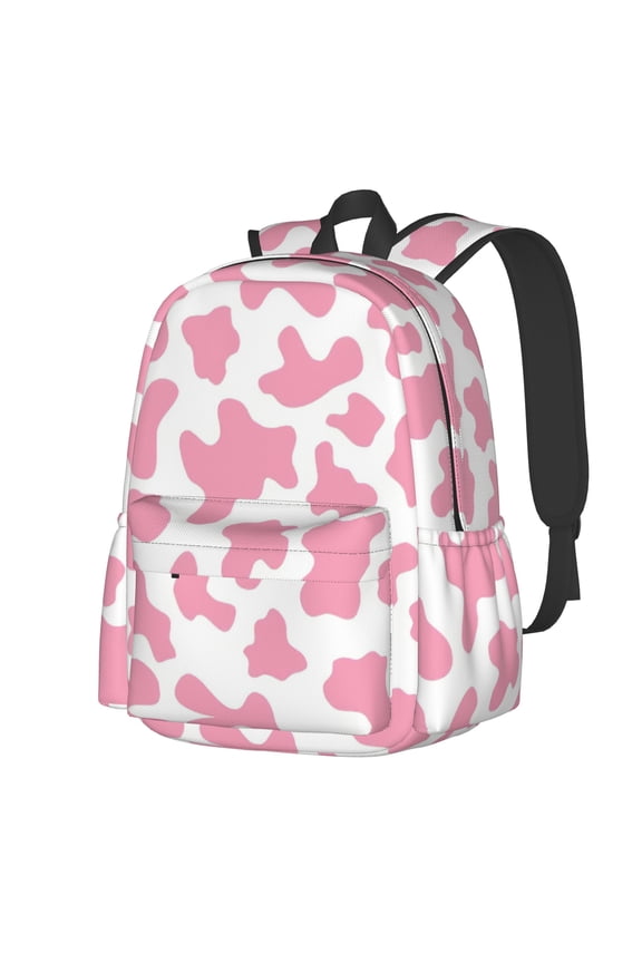 Cowhide Cow Pattern Multipurpose Backpack Lightweight School Work Large Capacity Laptop Packsack Picnic Camping Travel Backpacks