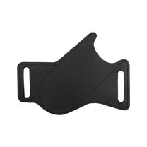 Cowhide Folding Knife Sheath, Waist Hanging Tactical Tool Pouch, Portable Leather Storage Bag for Outdoor Folding Knives ( Black )