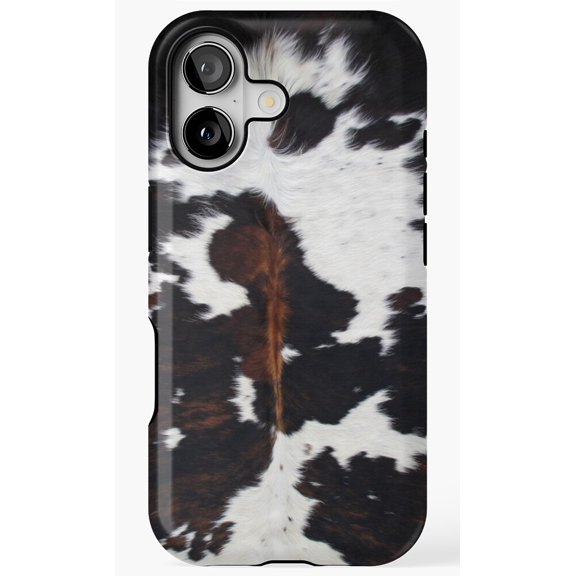 Cowhide Fur Texture Pattern Phone Case for iPhone 11 12 13 14 15 16 17 Pro Max