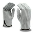 thumbnail image 1 of 12-Pack of Cordova 8210L Standard Grain Cowhide Driver Work Gloves, Unlined, Shirred Elastic Back, Keystone Thumb, Large, 1 of 3
