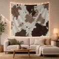 thumbnail image 1 of Cowhide-Inspired Organic Blotches on a Creamy Off-White Background, Cozy Rustic for Animal Lovers, Farmhouse Wall Art Decor, Housewarming Gift Tapestry Wall Hanging for Living Room and Bedroom, 1 of 7