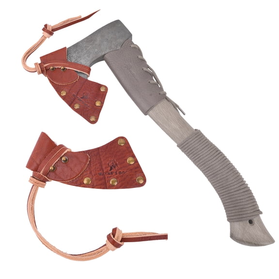 Cowhide Leather Axe Sheath Cover Holder Blade Protection Hatchet Head Covers in Brown