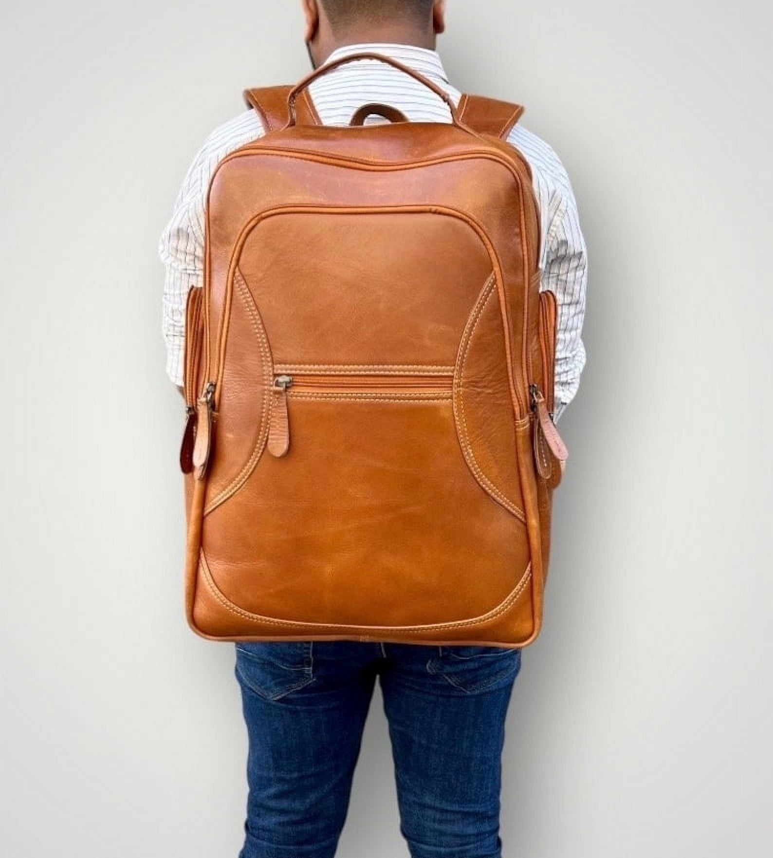 cole han brown leather backpack Haan The Essential Mens Cole Haan Damon Zipper Backpack Cole Haan Pebbled Leather Backpack,