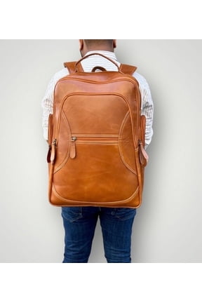 Cowhide Leather Backpack for Men,