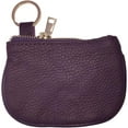thumbnail image 1 of Cowhide Leather Coin Purse Pouch w Zipper and Key Fob, 1 of 6