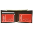 thumbnail image 1 of Cowhide Leather Slim Bifold Wallet with ID Window and Credit Card Sleeves 1310 CF, 1 of 10
