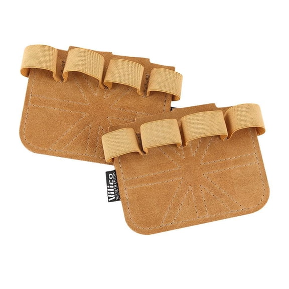 Cowhide Leather Weightlifting Palm Protectors - Durable Hand Grips for Gym, Pull-Ups & Deadlifts - 1 Pair
