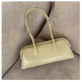 thumbnail image 1 of Cowhide Leather Women Doctor Baguette Bag, Shoulder Underarm Bag, Smooth Texture, 1 of 3