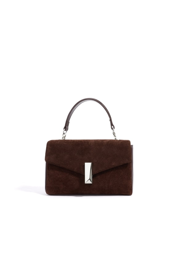 Cowhide Leather Women Envelope Crossbody Bag, Shoulder Handbag, Suede Texture,Multi Pocket