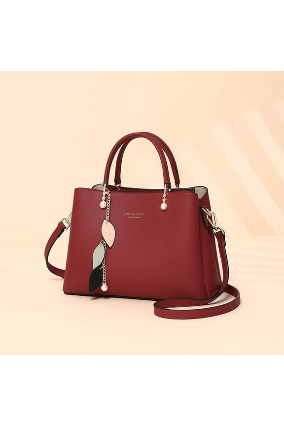Cowhide Leather Women Handbag, Crossbody Shoulder Bag, Tote Bag, Pebbled Texture