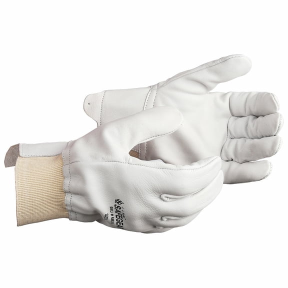Cowhide Leather Work Gloves, Rigger Glove, Wing Thumb, Large, SAFEGEAR