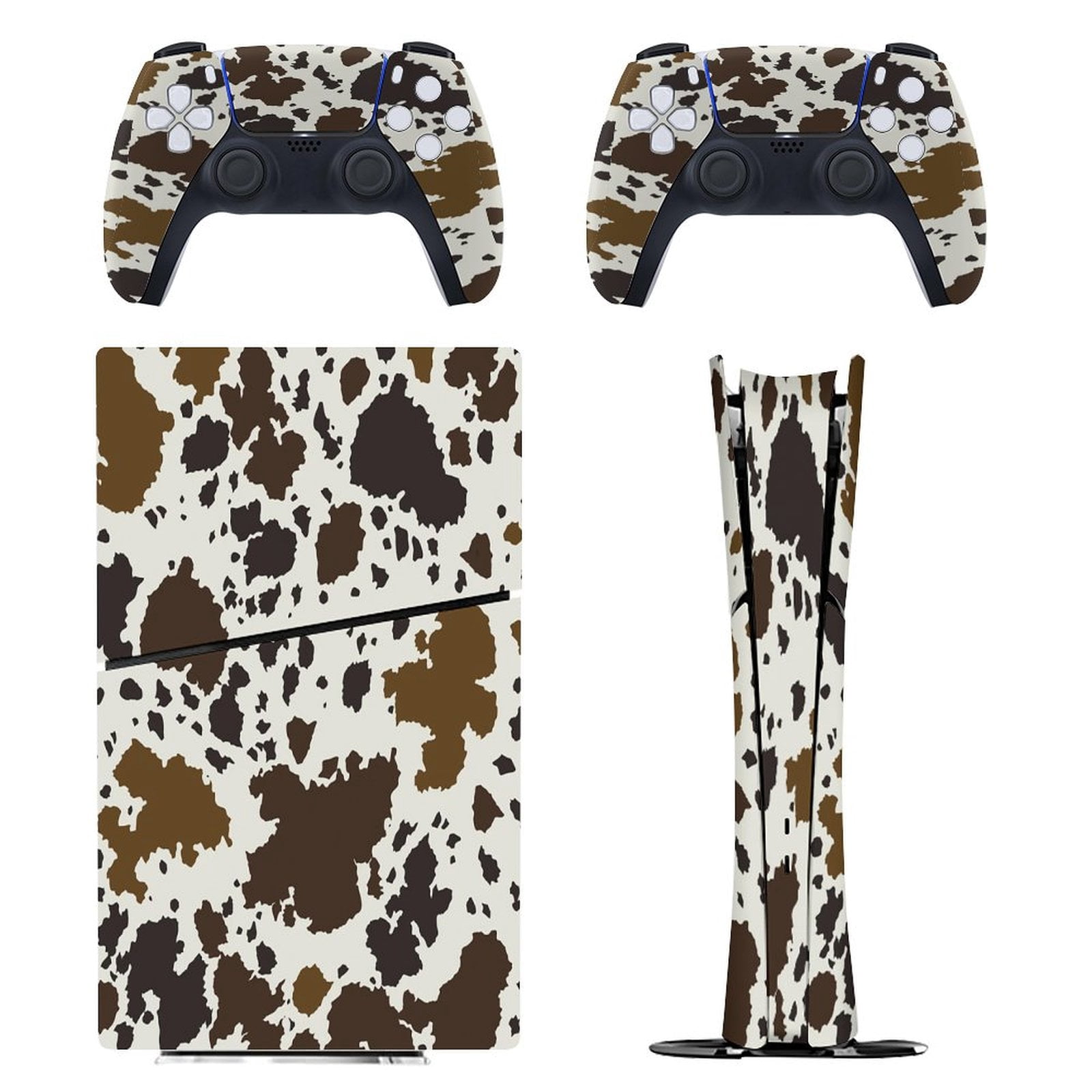 Cowhide Sticker Cowhide Pattern PS5/PS5 Pro/PS5 Slim Digital Disc Skin Sticker For ...