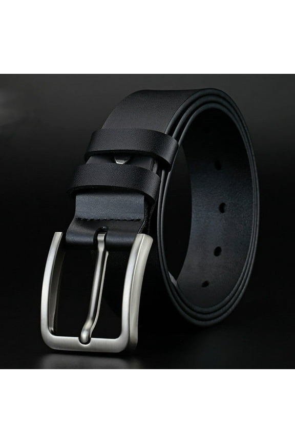 Cowhide Pin Buckle Belt Men's Layer Leather Perforated Belt Casual Polymer Nylon Belt Metal Mens Belt Gear And Belt Mens Designer Dress Belts Leather Belt Buckle Belts for Men Tact Belts for Men