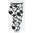 thumbnail image 1 of Cowhide Print Wired Edge Ribbon - 10 Yards (Black, White, 2.5 Inch)TR77240-27, 1 of 1