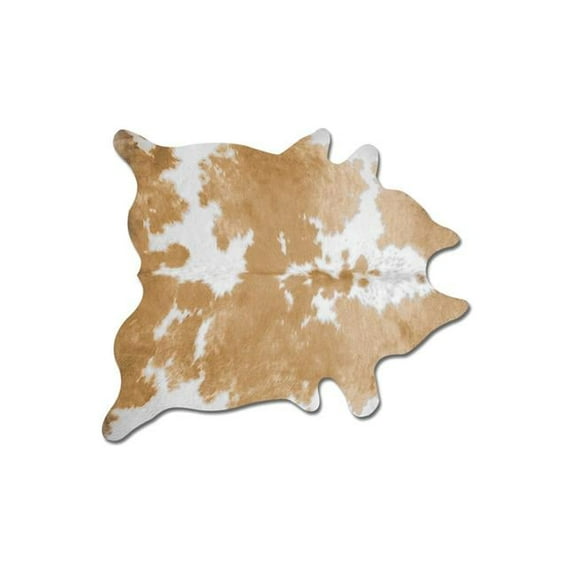 Cowhide Rug - Tan & White