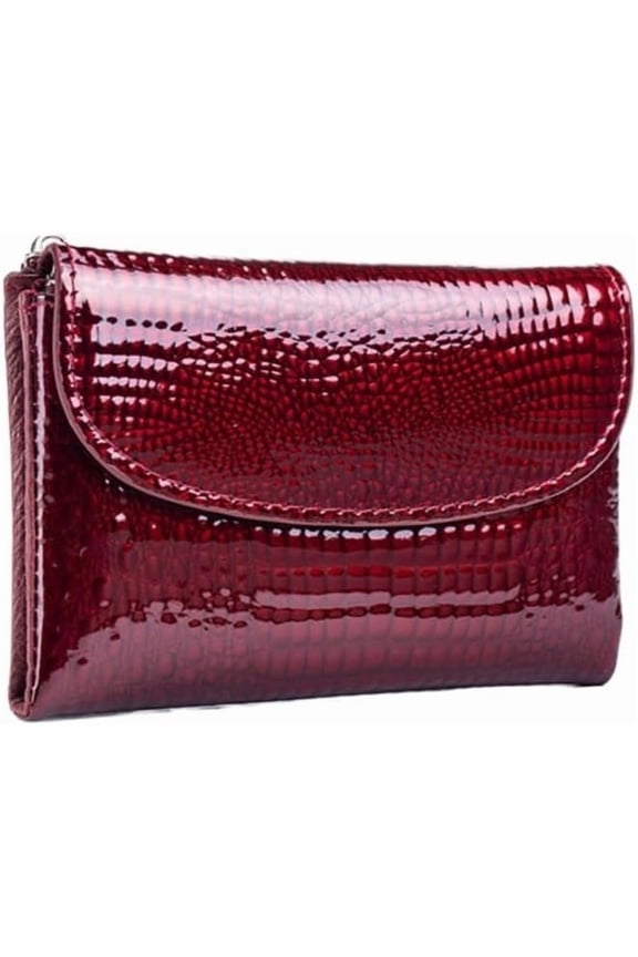 Cowhide Wallet for Women Small Trifold Wallet for Girls Students with Credit Card Holder