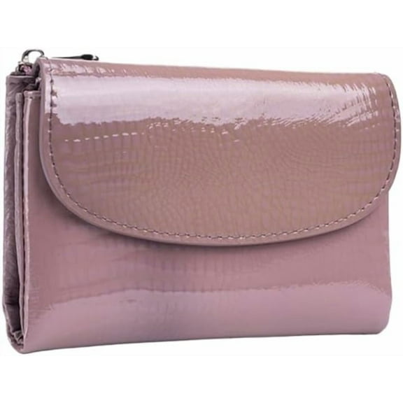 Cowhide Wallet for Women Small Trifold Wallet for Girls Students with Credit Card Holder