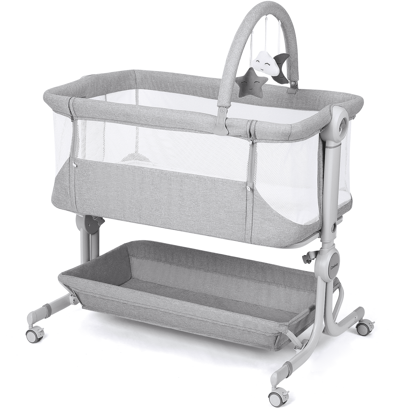 Cowiewie Infant Co Sleeper Bedside Bassinet, Compact