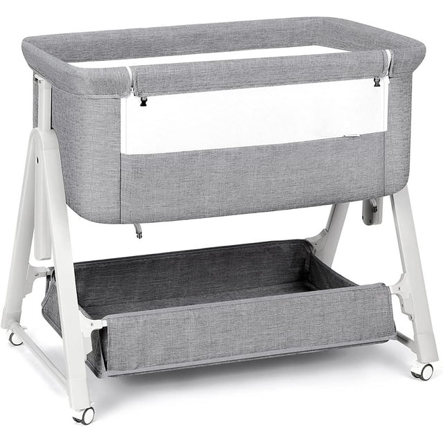 Cowiewie Safe Infant Bed, Portable Newborn with Wheels