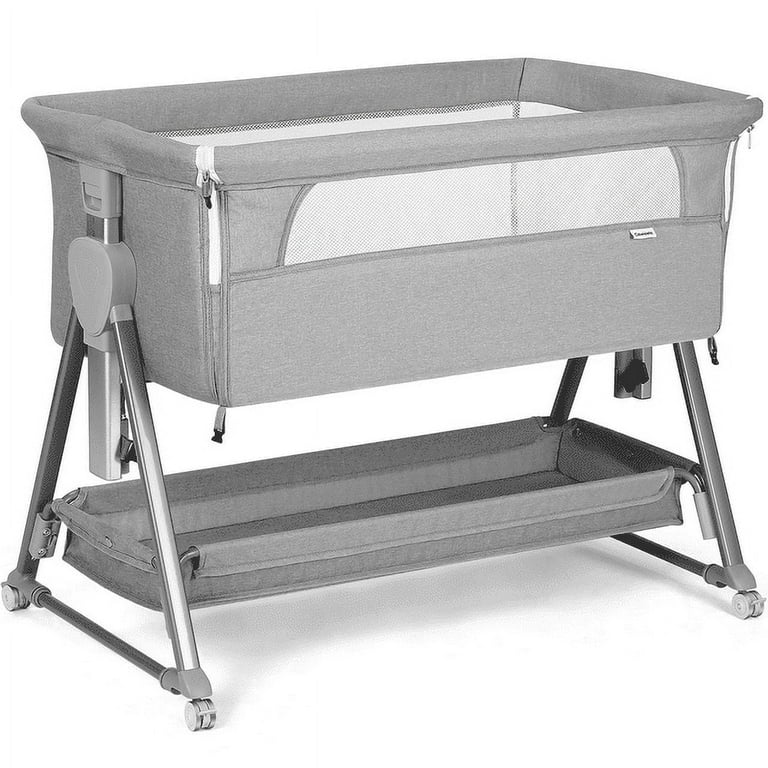 Cowiewie Removable Cradle Bassinet for Babies, Mobile with Storage