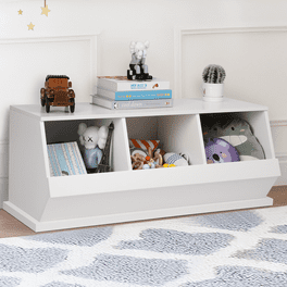 Lafon Manufactured Wood Toy Organizer with Bins Viv + Rae Color: White