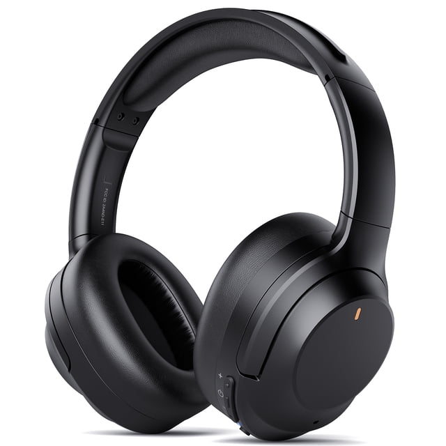 Cowin Active Noise Cancelling Bluetooth Headphones, Headband Wireless Bluetooth Headset with ENC Mic, Perfect Bass, BT5.4, Black