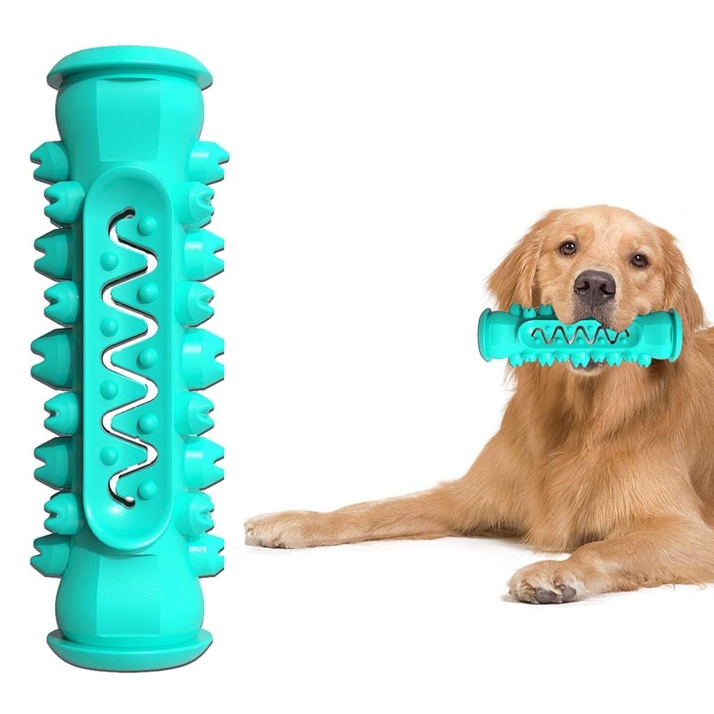 Walmart Deal of MoreFarther Teeth Cleaning Dog Toys for Small Dogs, Aggressive Chewers Interactive Tough Toy, Blue