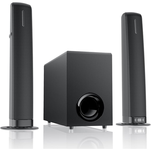 Cowin Sound Bar with Subwoofer, 110W Sound Bar for Smart TV with ...