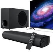 Cowin Upgraded Bluetooth Sound Bar for TV with Subwoofer, Deep Bass, ARC/Optical/AUX/Bluetooth Connect, Surround Sound System for PC/Gaming/Projectors/Gift