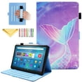thumbnail image 1 of Cowithda Case for Amazon Kindle Fire Max 11 (13th Generation,2023 Release) 11" with Pencil Holder/Hand Wrist Strap Folio Stand Magnetic Smart PU Leather Cover [Auto Sleep Wake],Pink Mermaid Tail Scale, 1 of 8