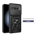 thumbnail image 1 of Cowithday Case for Google Pixel 8 Pro 5G, Pixel 8 Pro Phone Case with Slide Camera Cover, Kickstand Heavy Duty Rugged Shockproof Military Grade Protective Cover for Google Pixel 8 Pro 5G 6.7", Black, 1 of 10