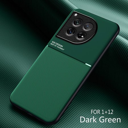 Cowithday Case for OnePlus 12, [Slim & Lightweight] [Support Magnetic Car Mount] Soft TPU Bumper Shockproof Anti-Fall Protective Case for OnePlus 12 - Green