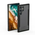 thumbnail image 1 of Cowithday Case for Samsung Galaxy S22 Ultra, [Military Grade Drop Protection] [Wireless Charging] Soft TPU Frame + Clear Hard PC Back Case, Shockproof Non-Slip Stylish Cover - Black, 1 of 10