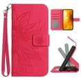 thumbnail image 1 of Cowithday Flip Wallet Cover Case for Google Pixel 8a Phone, Pixel 8a 5G Cases for Cell Phones, PU Leather Embossed Sunflower Shockproof Kickstand Slim Case for Google Pixel 8a 5G 2024, Rose, 1 of 10