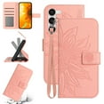 thumbnail image 1 of Cowithday Flip Wallet Cover Case for Samsung Galaxy A05s Phone, A05s Cases for Cell Phones, PU Leather Embossed Sunflower Shockproof Kickstand Slim Case for Samsung A05s 6.7 inch 2023, Pink, 1 of 11