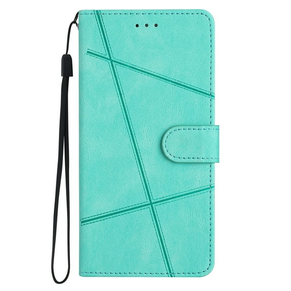 Cowithday Galaxy A05 Flip Wallet Phone Case, PU Leather Kickstand Wrist Strap Card Holders Photo Slots Shockproof TPU Inner Shell Magnetic Solid Color Case Cover for Samsung Galaxy A05 6.7", Green
