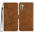 thumbnail image 1 of Cowithday Galaxy A15 Flip Wallet Phone Case, PU Leather Kickstand Wrist Strap Card Holders Photo Slots Shockproof TPU Inner Shell Magnetic Solid Color Case Cover for Samsung Galaxy A15 6.5", Brown, 1 of 10
